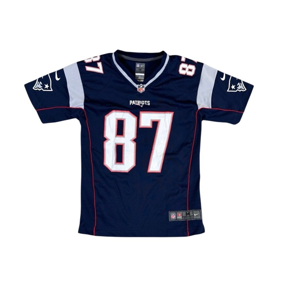 Nike NFL New England Patriots Rob Gronkowski 87 Jersey Youth Medium Navy Blue